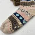 Ladies Slipper Socks With Grips Indoor Warm Fuzzy Home Lounge Slipper Socks Supplier